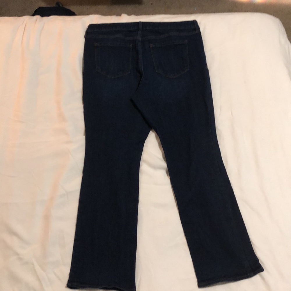 Old Navy Women's Boot Cut Jeans - Dark Blue - Picture 2 of 4